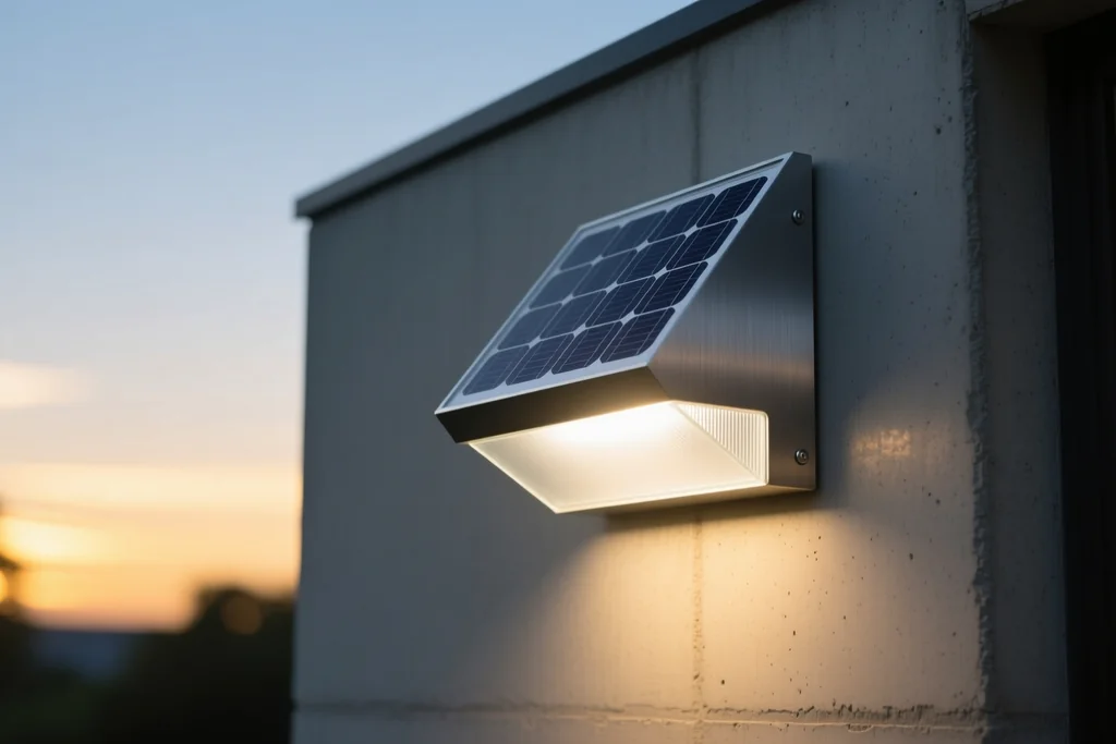 Módulos fotovoltaicos y bomba de agua en un entorno rural aislado