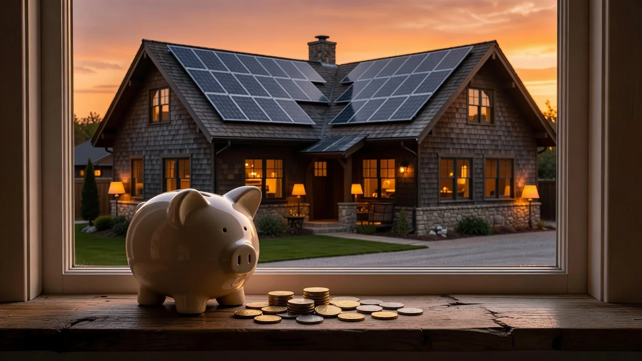 Poupança de energia e dinheiro com a instalação de painéis solares