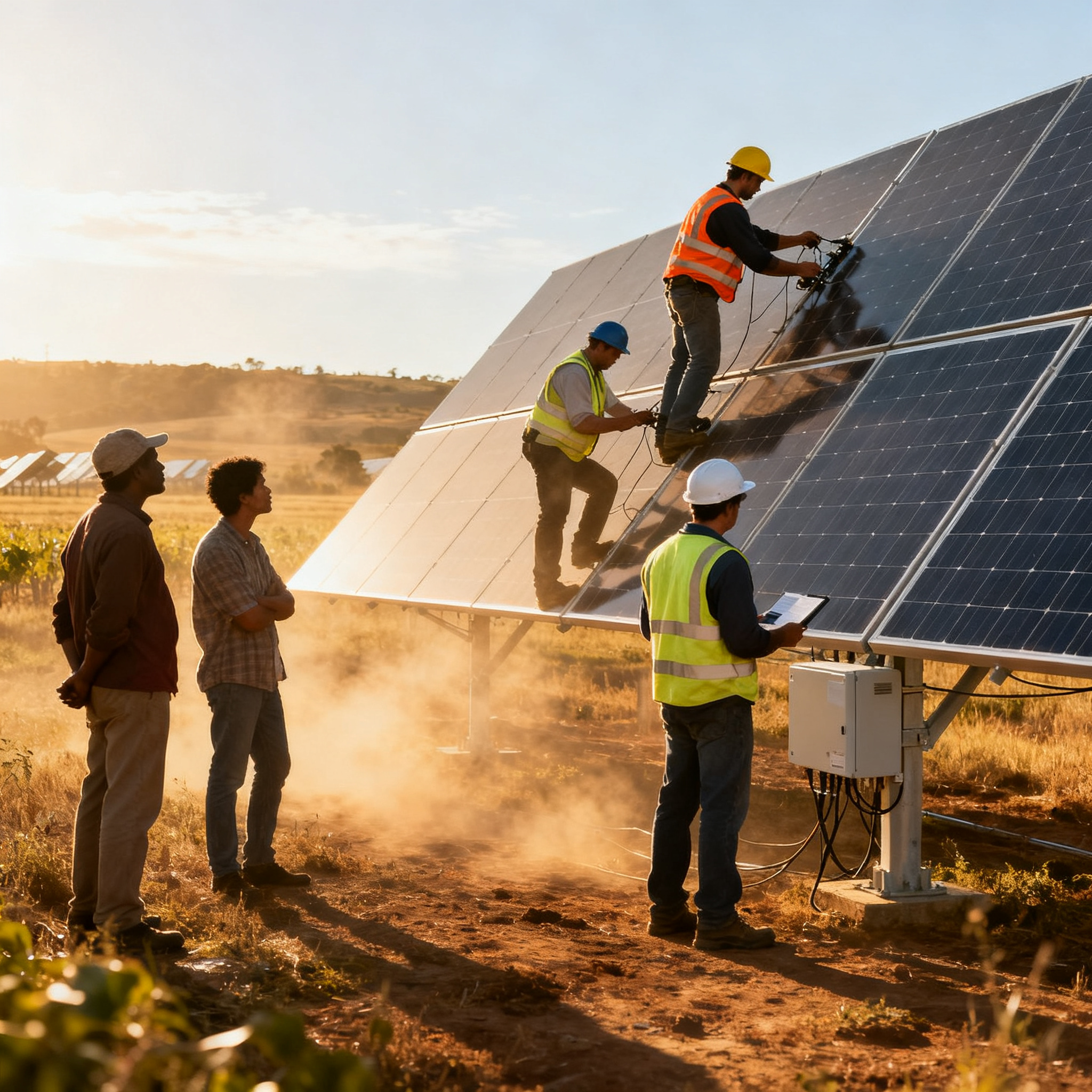 ▷【Alumbrado publico con paneles solares 】