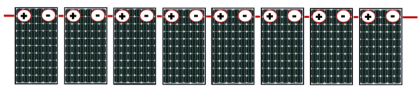 CONNECTION OF SOLAR PANELS IN SERIES AND PARALLEL