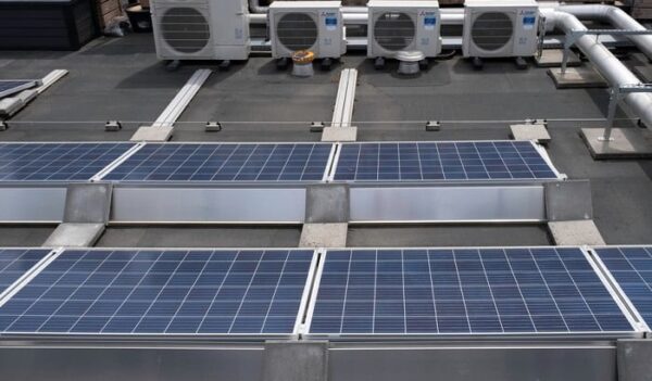 panel solar para aire acondicionado