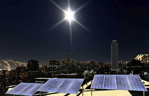 ¿Los paneles solares funcionan con la luz de la luna?