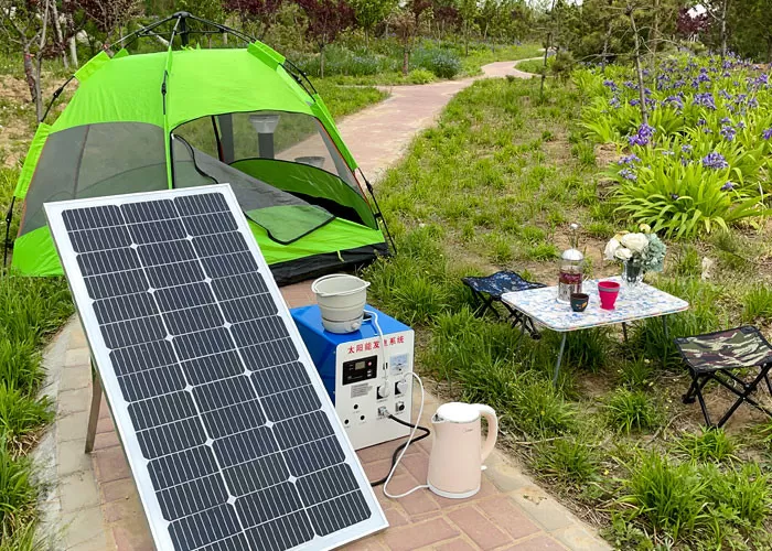 Energía solar portátil para camping