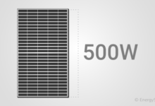 ¿Cuánto genera un panel solar de 500 watts?