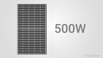 ¿Cuánto genera un panel solar de 500 watts?